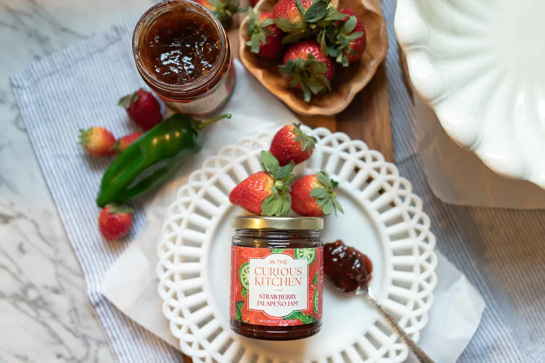 Strawberry Jalapeño Jam 9 oz | Gourmet Sweet & Spicy Spread