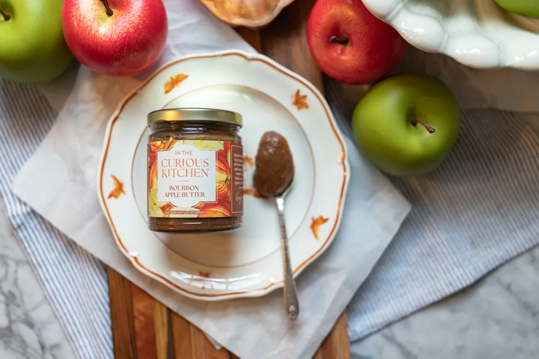 Apple Bourbon Butter | Small-Batch Fruit Spread for Cheese Boards, 9 oz
