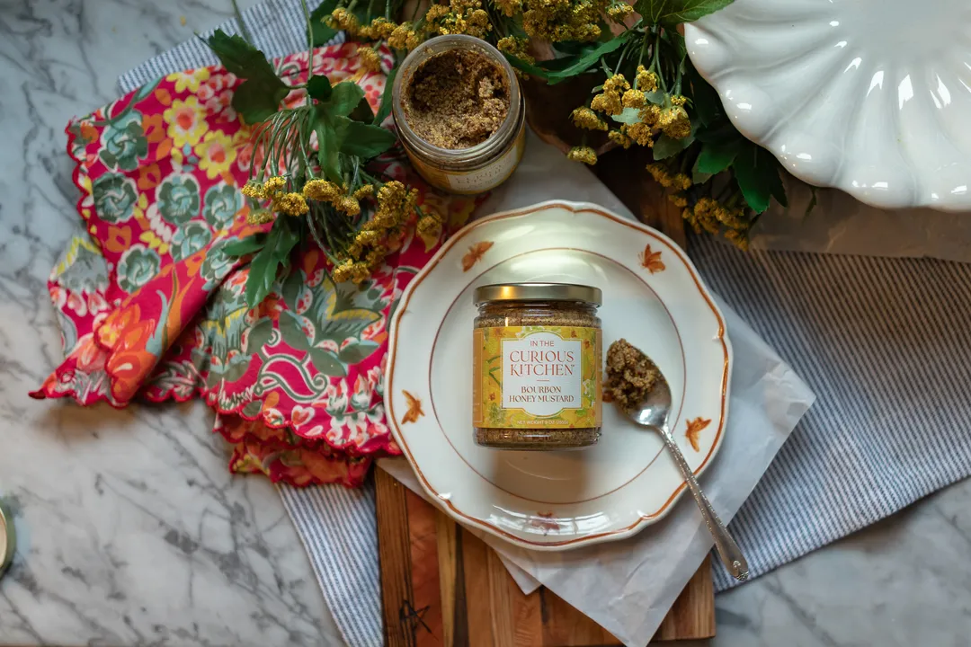 Bourbon Honey Mustard 9 oz | Small-Batch & Cheese Board Condiment
