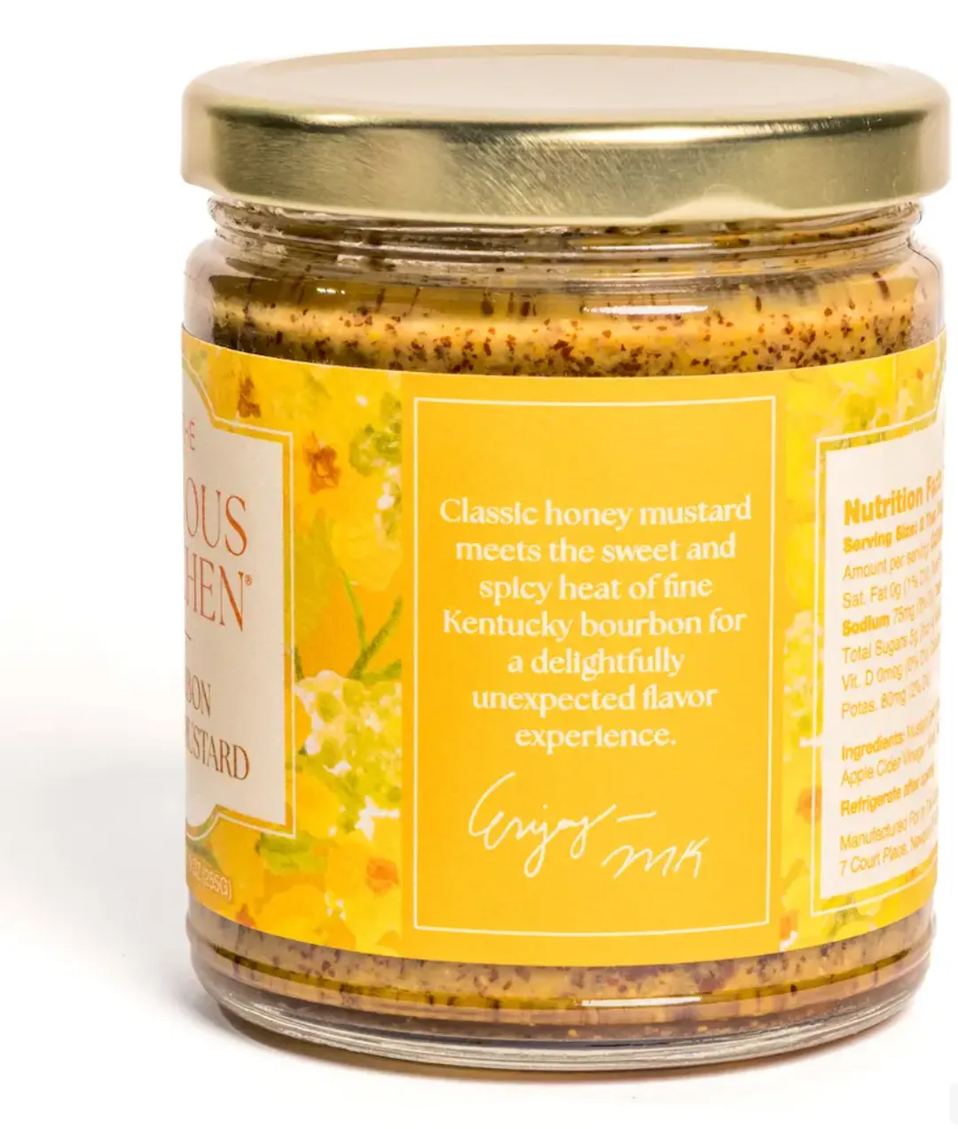 Bourbon Honey Mustard 9 oz | Small-Batch & Cheese Board Condiment
