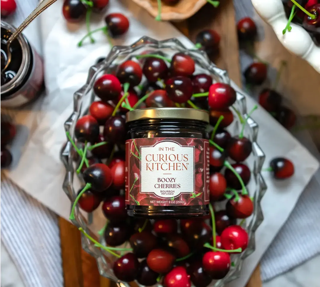 Bourbon Infused Cocktail Cherries | Boozy Cherries 9 oz