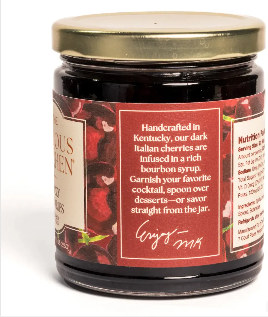 Bourbon Infused Cocktail Cherries | Boozy Cherries 9 oz