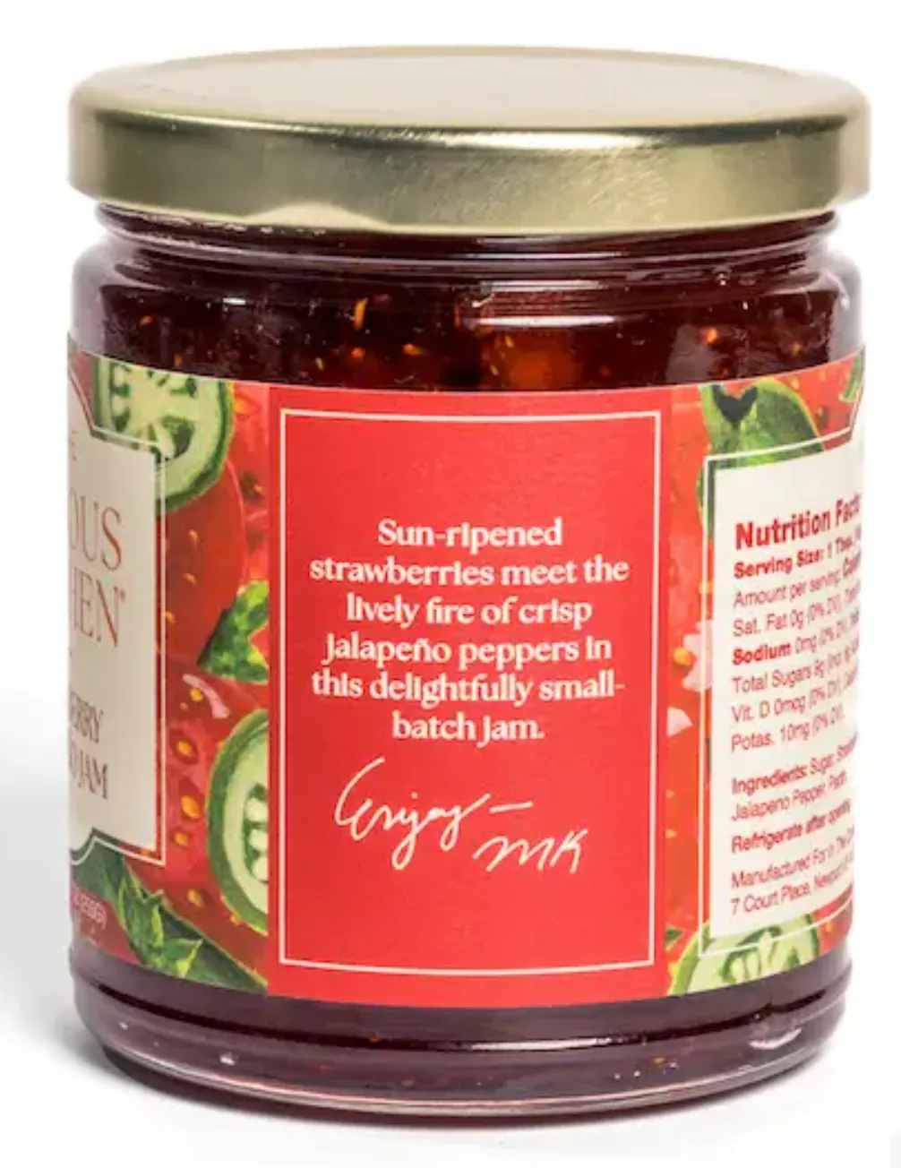 Strawberry Jalapeño Jam 9 oz | Gourmet Sweet & Spicy Spread
