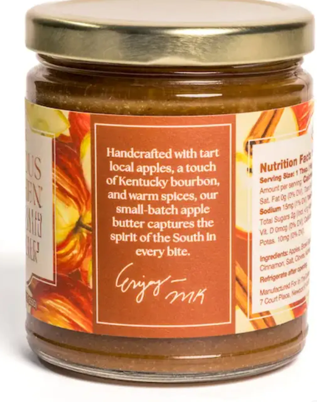 Apple Bourbon Butter | Small-Batch Fruit Spread for Cheese Boards, 9 oz