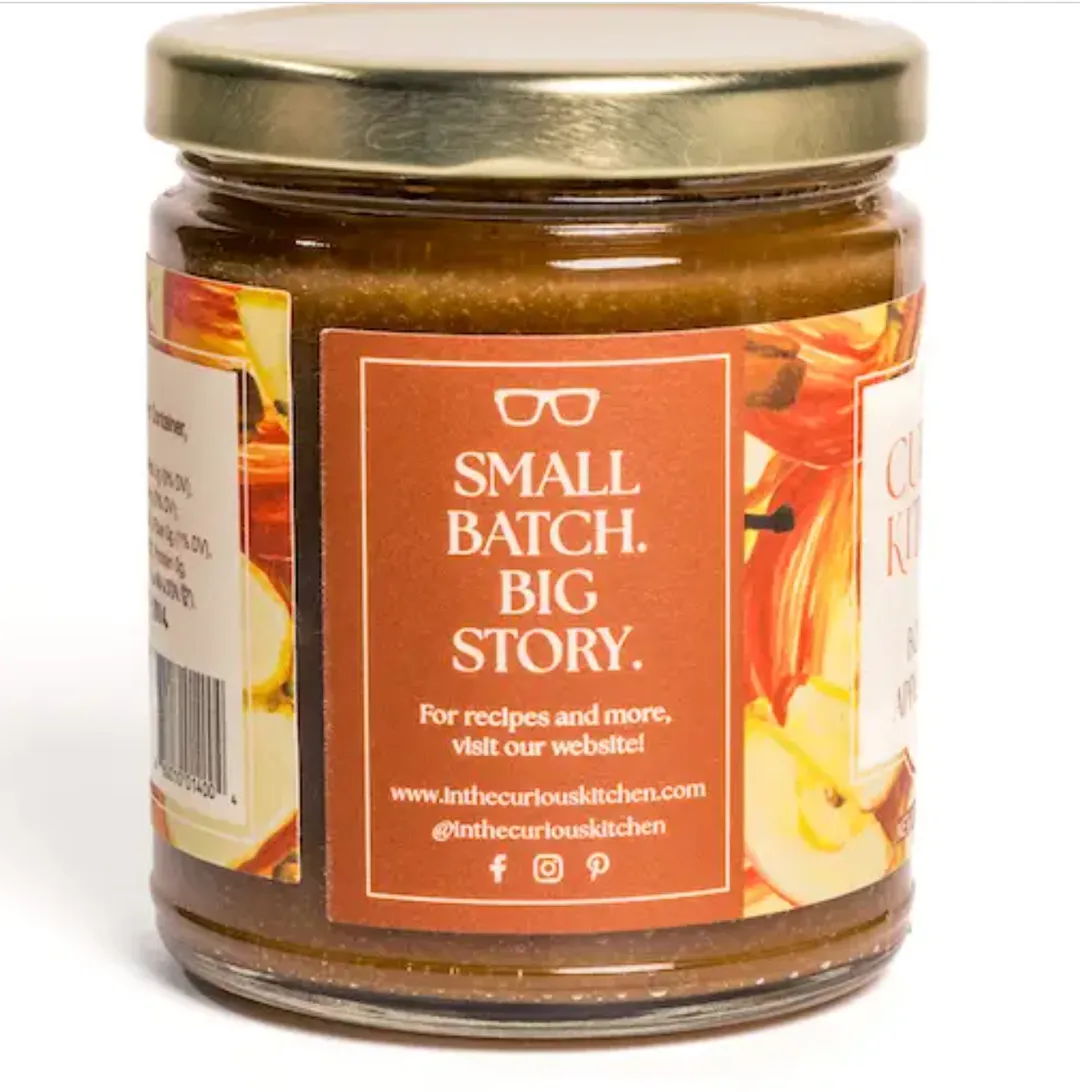 Apple Bourbon Butter | Small-Batch Fruit Spread for Cheese Boards, 9 oz