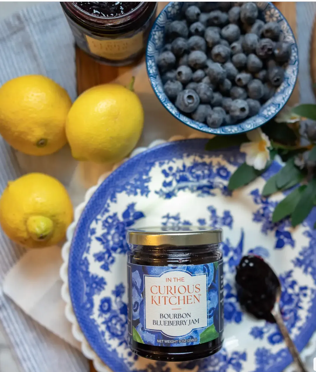 Blueberry Bourbon Jam 9 oz |  Gourmet Fruit Spread