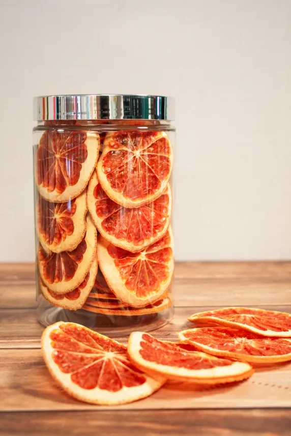 Dehydrated Grapefruit Cocktail Garnish - Bar Cart Jar