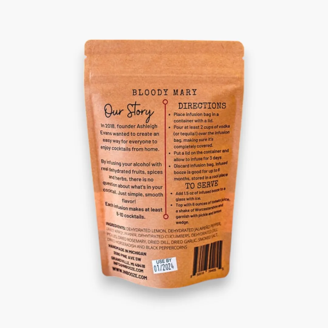 Bloody Mary Alcohol Infusion Cocktail Kit