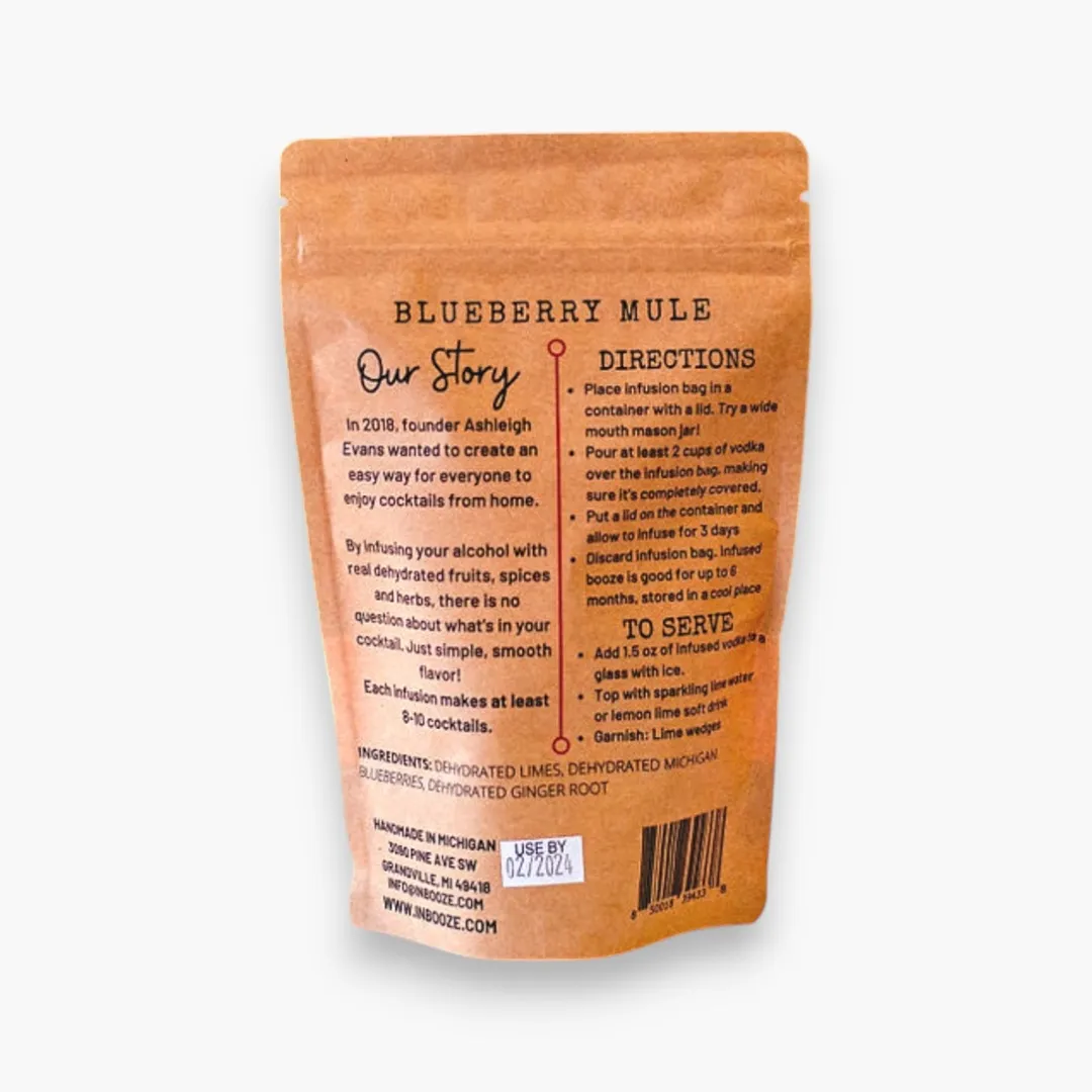 Blueberry Mule Alcohol Infusion Cocktail Kit