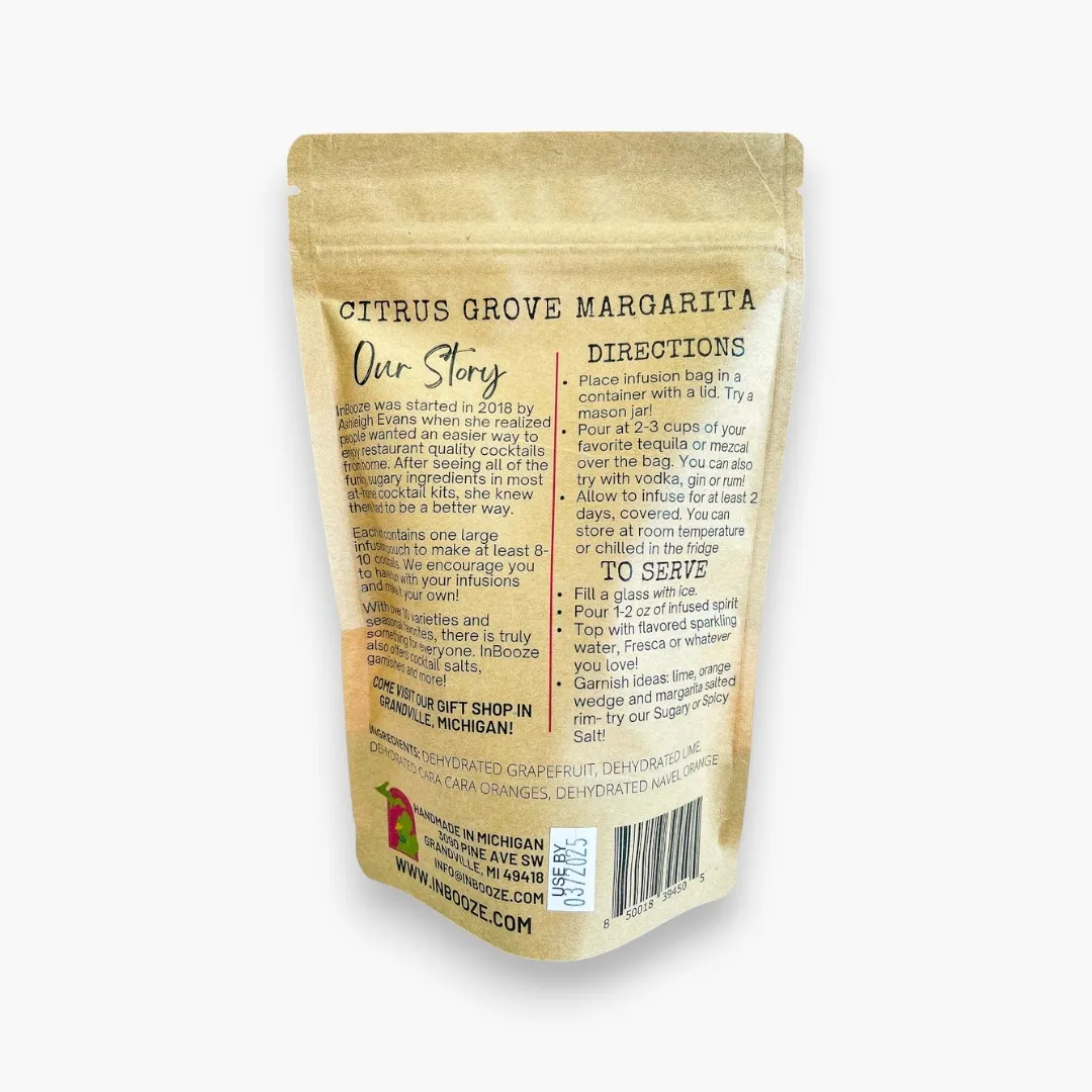 Citrus Grove Margarita Alcohol Infusion Cocktail Kit