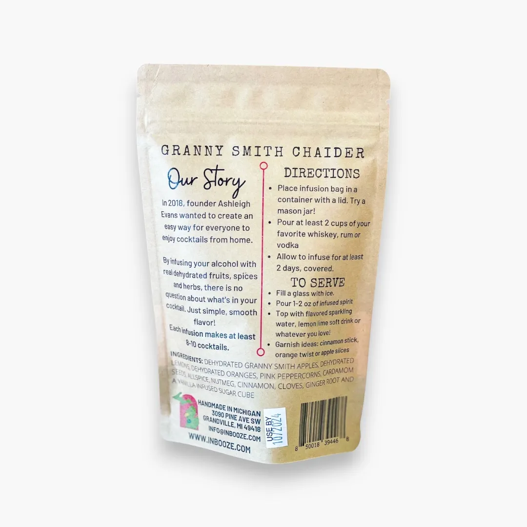 Granny Smith Chaider Alcohol Infusion Cocktail Kit