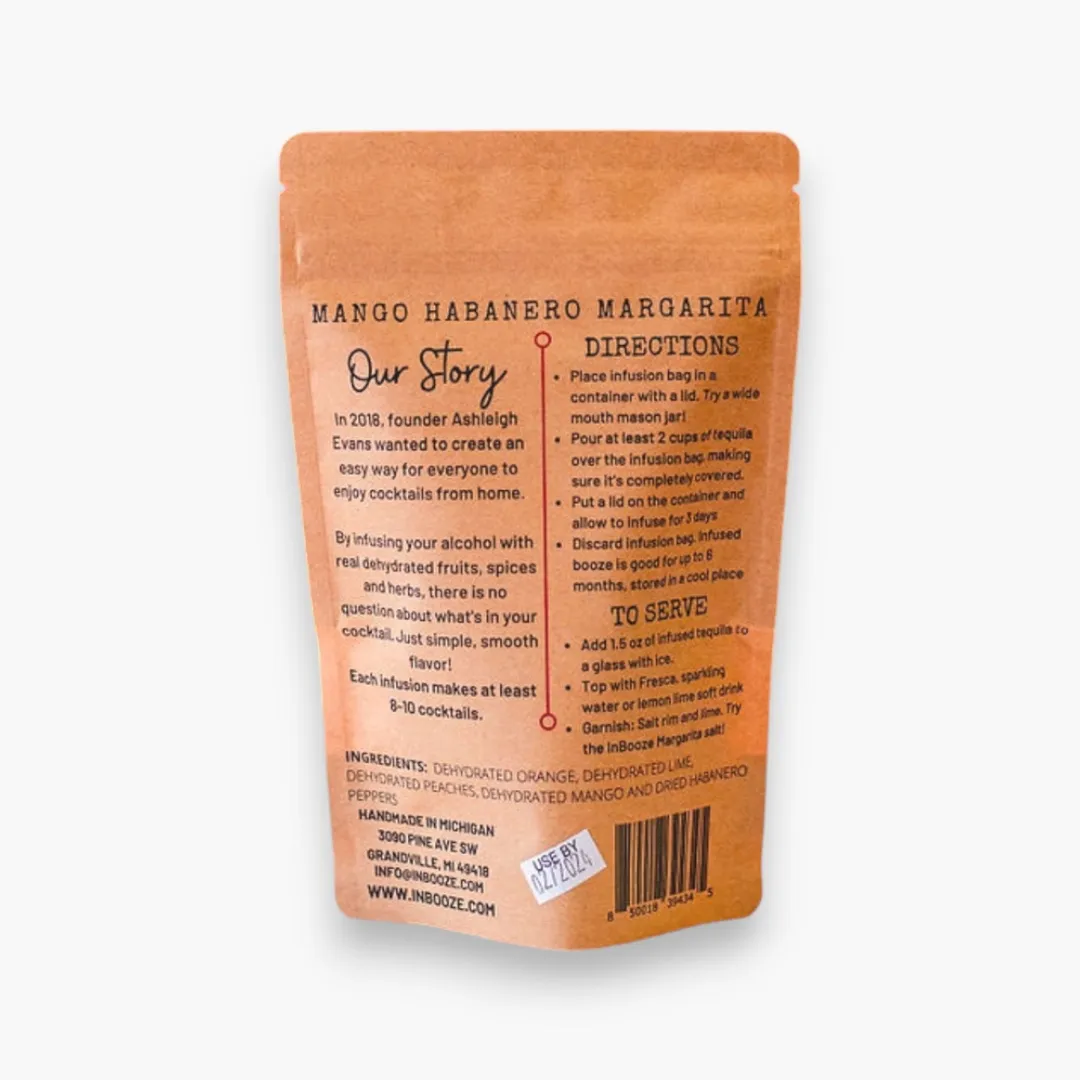 Mango Habanero Margarita Alcohol Infusion Cocktail Kit