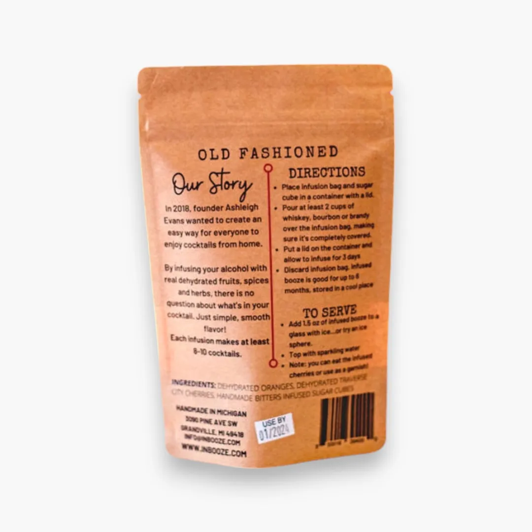 Old Fashioned Alcohol Infusion Cocktail Kit