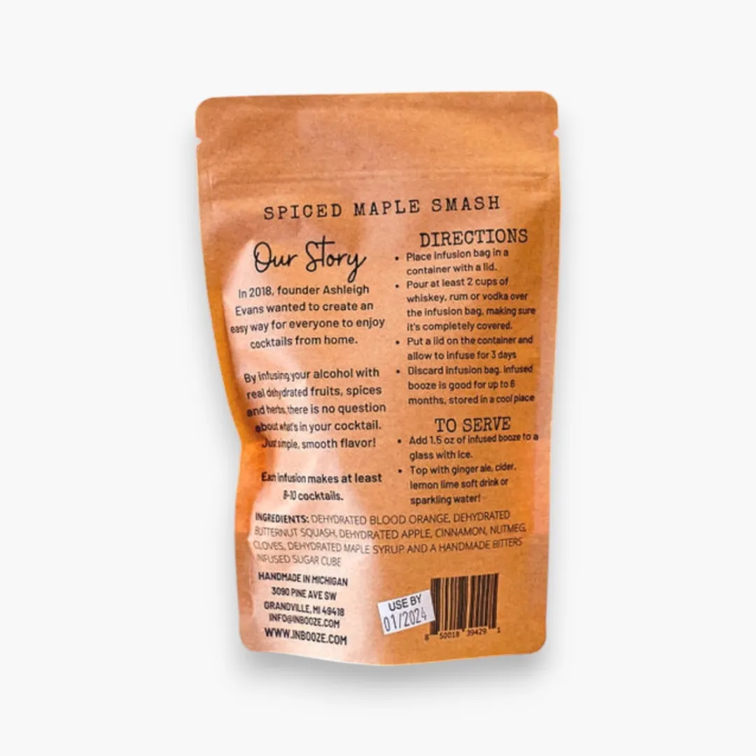 Spiced Maple Smash Alcohol Infusion Cocktail Kit