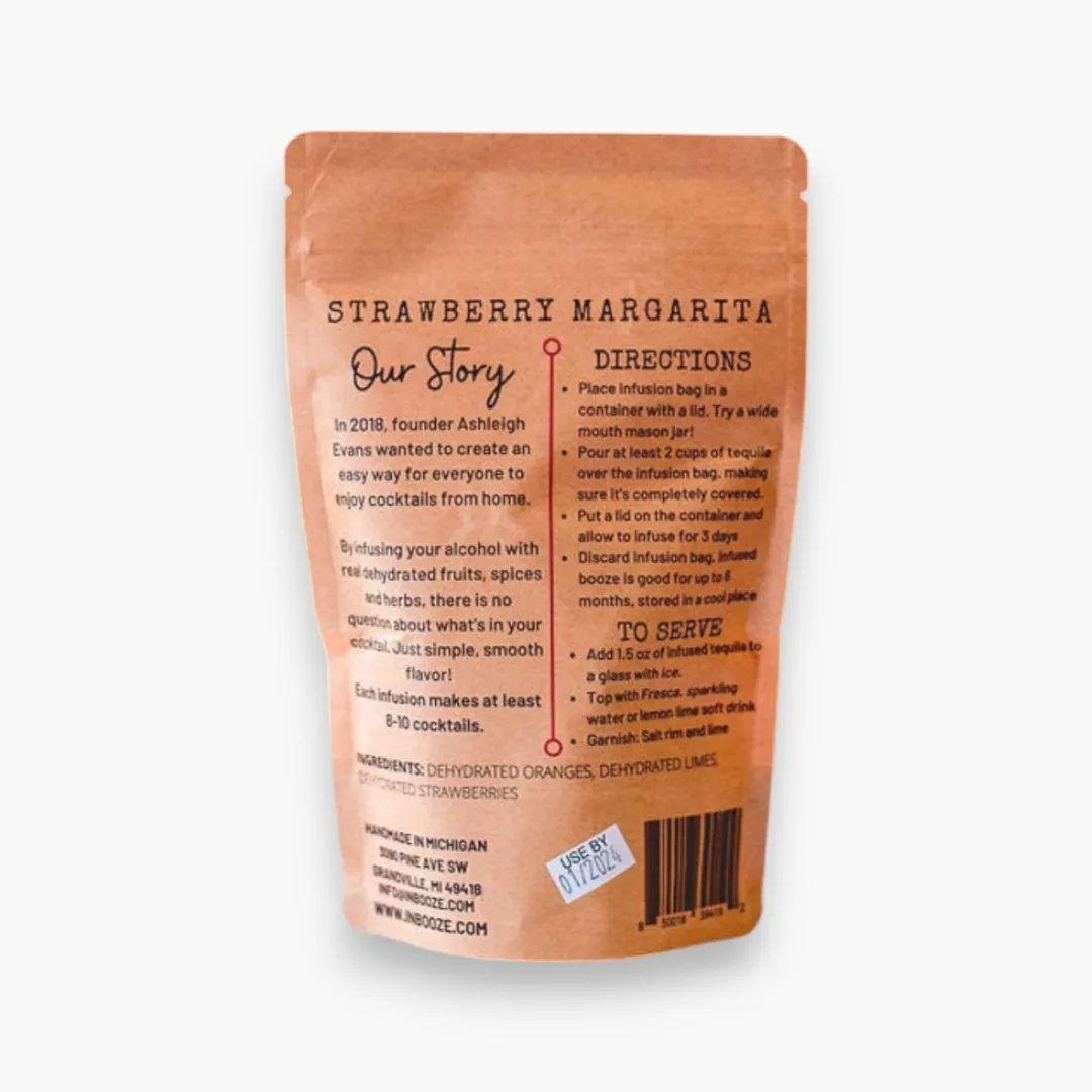 Strawberry Margarita Alcohol Infusion Cocktail Kit