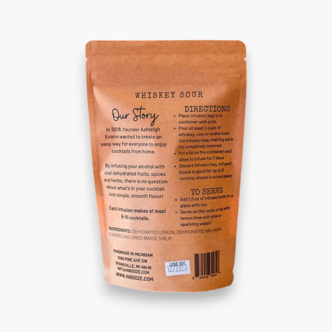 Whiskey Sour Alcohol Infusion Cocktail Kit
