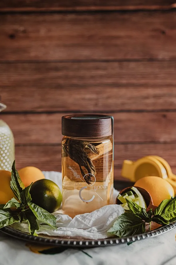Lemon Basil - 16 oz Jar (Makes 8-10 Cocktails)