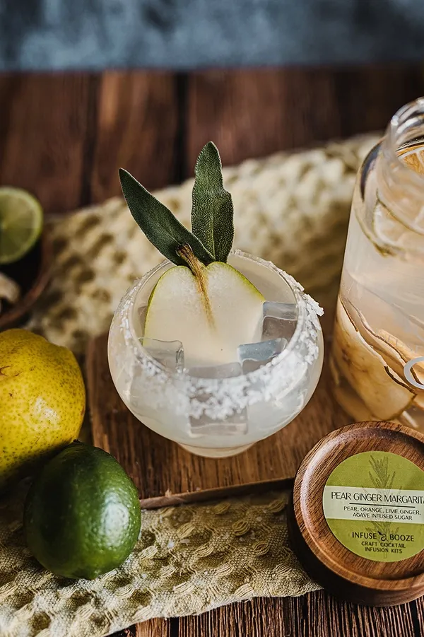 Pear Ginger Margarita - 16 oz Jar (Makes 8-10 Cocktails)
