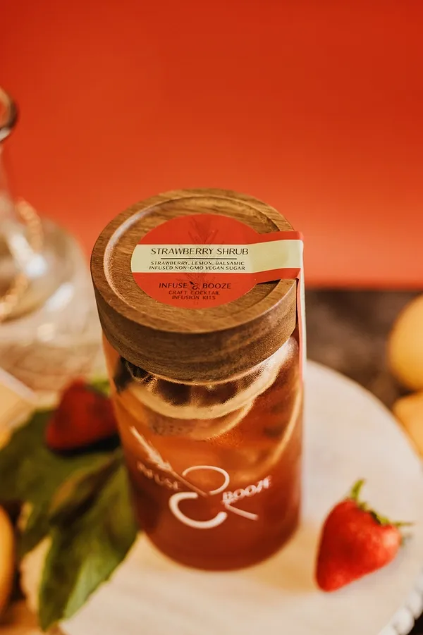 Strawberry Shrub - 16 oz Jar (Makes 8-10 Cocktails)