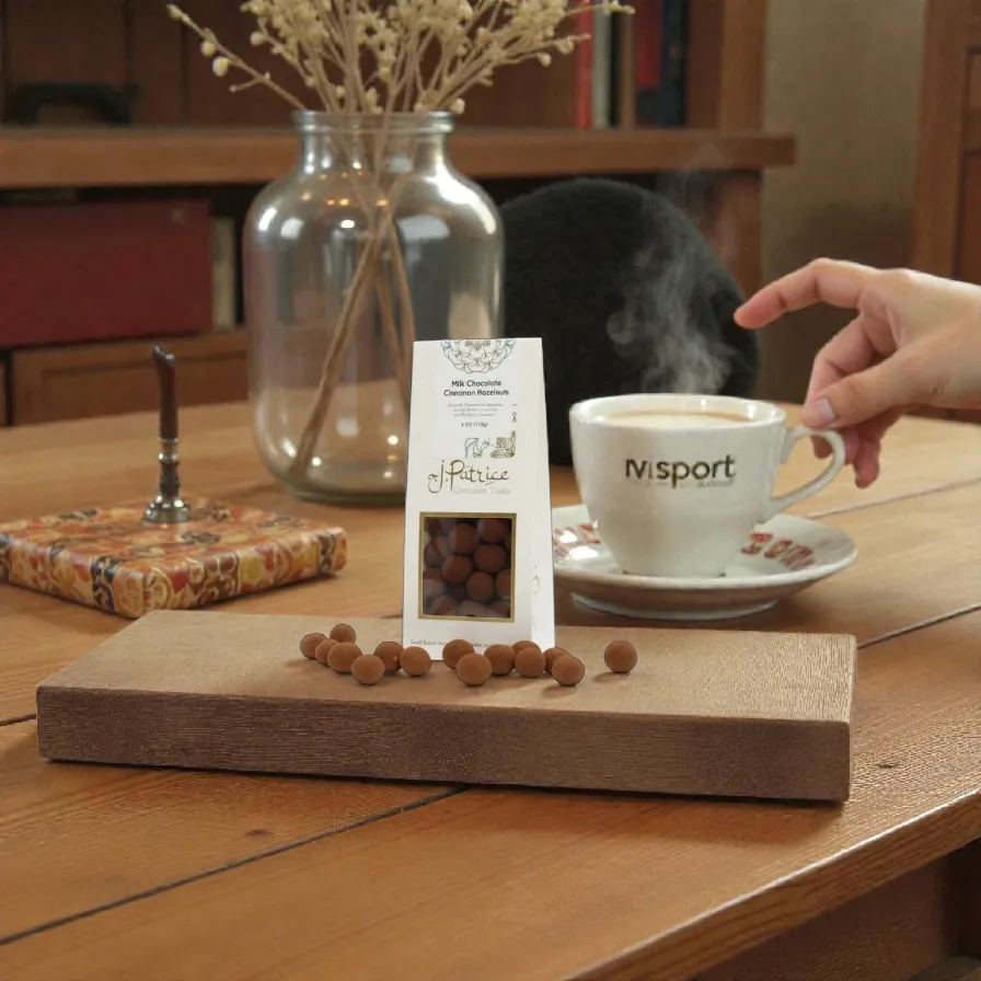 Hand Crafted Milk Chocolate Cinnamon Hazelnuts