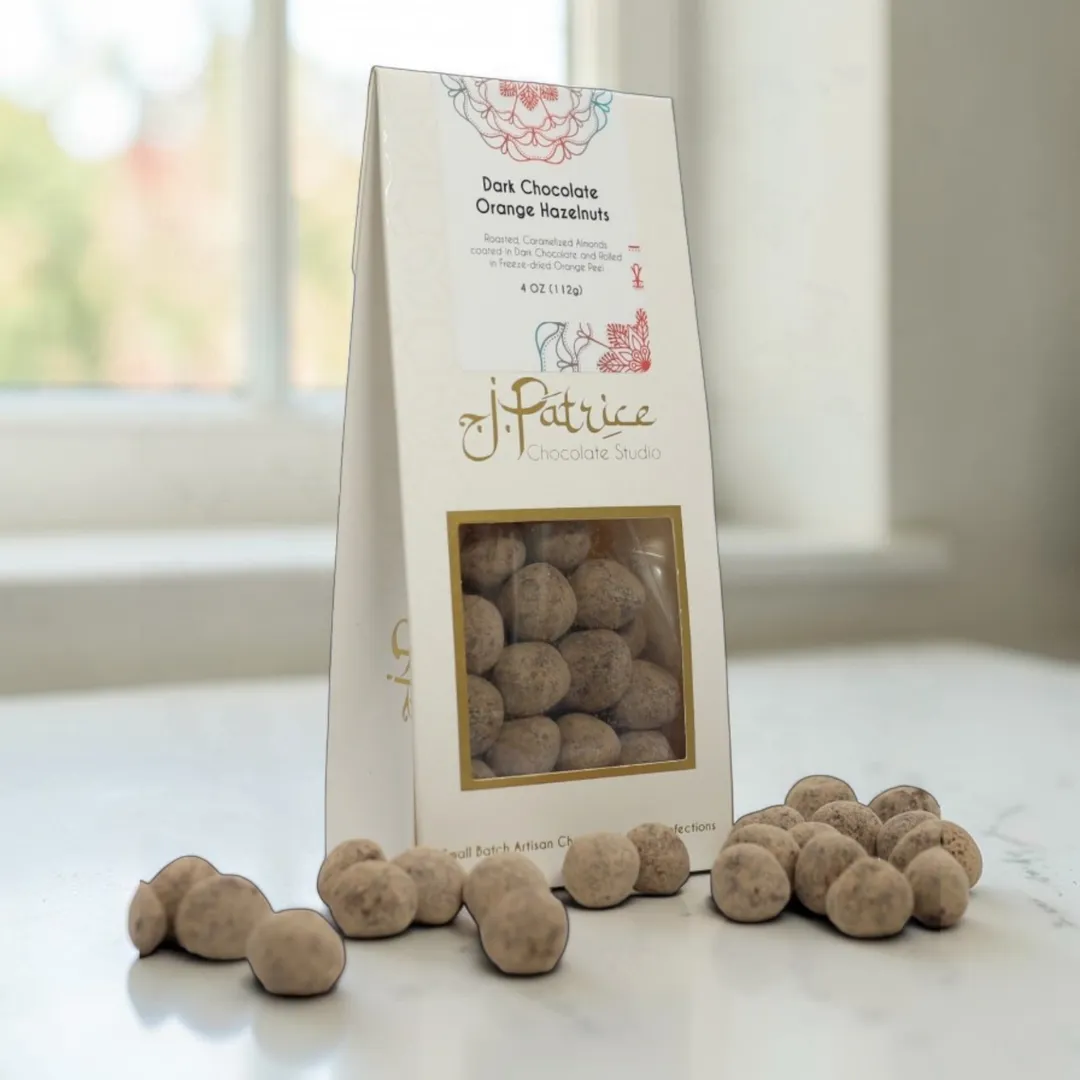 Hand Crafted Dark Chocolate Orange Hazelnuts