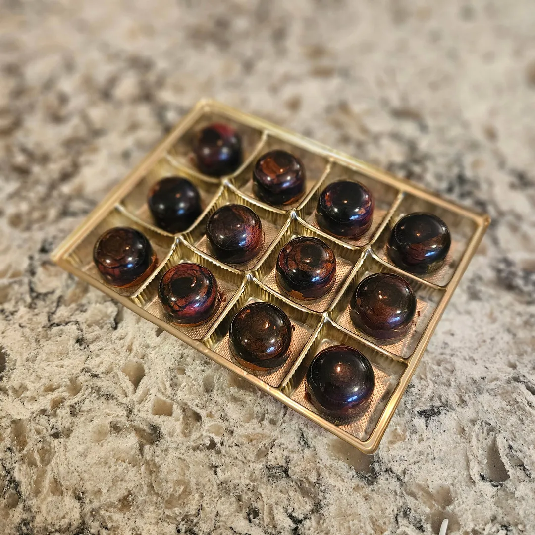 Coconut Cardamom Caramel - Bulk BonBons 12 piece Tray 