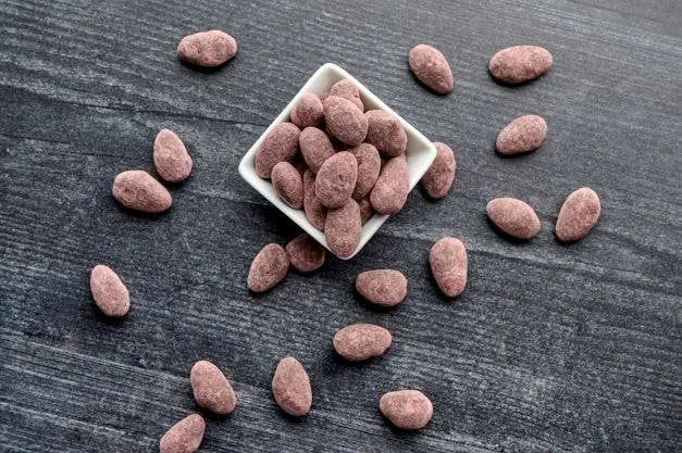 Hand Crafted Dark Chocolate Raspberry Almonds
