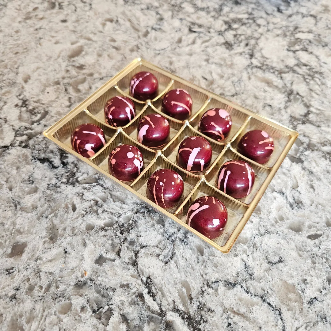 Mmm… Raspberry - Bulk BonBons 12 piece Tray