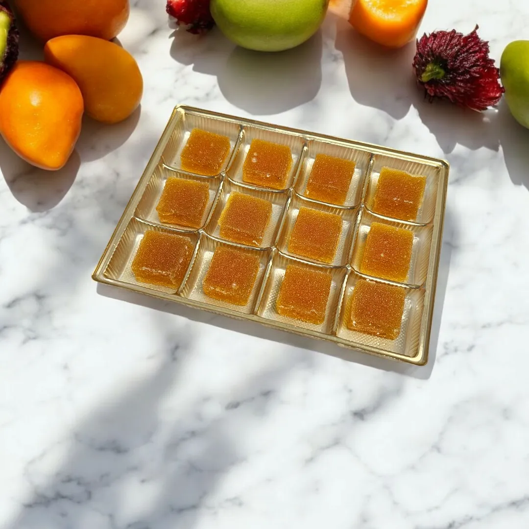 Pâte de Fruit Bulk 12 piece Tray - Mango Passion Fruit 