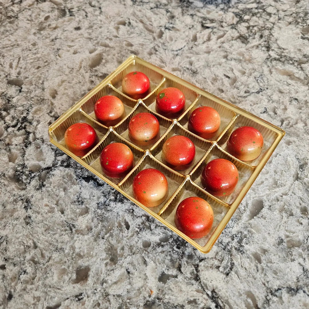Raspberry Ghost Pepper Mango - Bulk BonBons 12 piece Tray - 