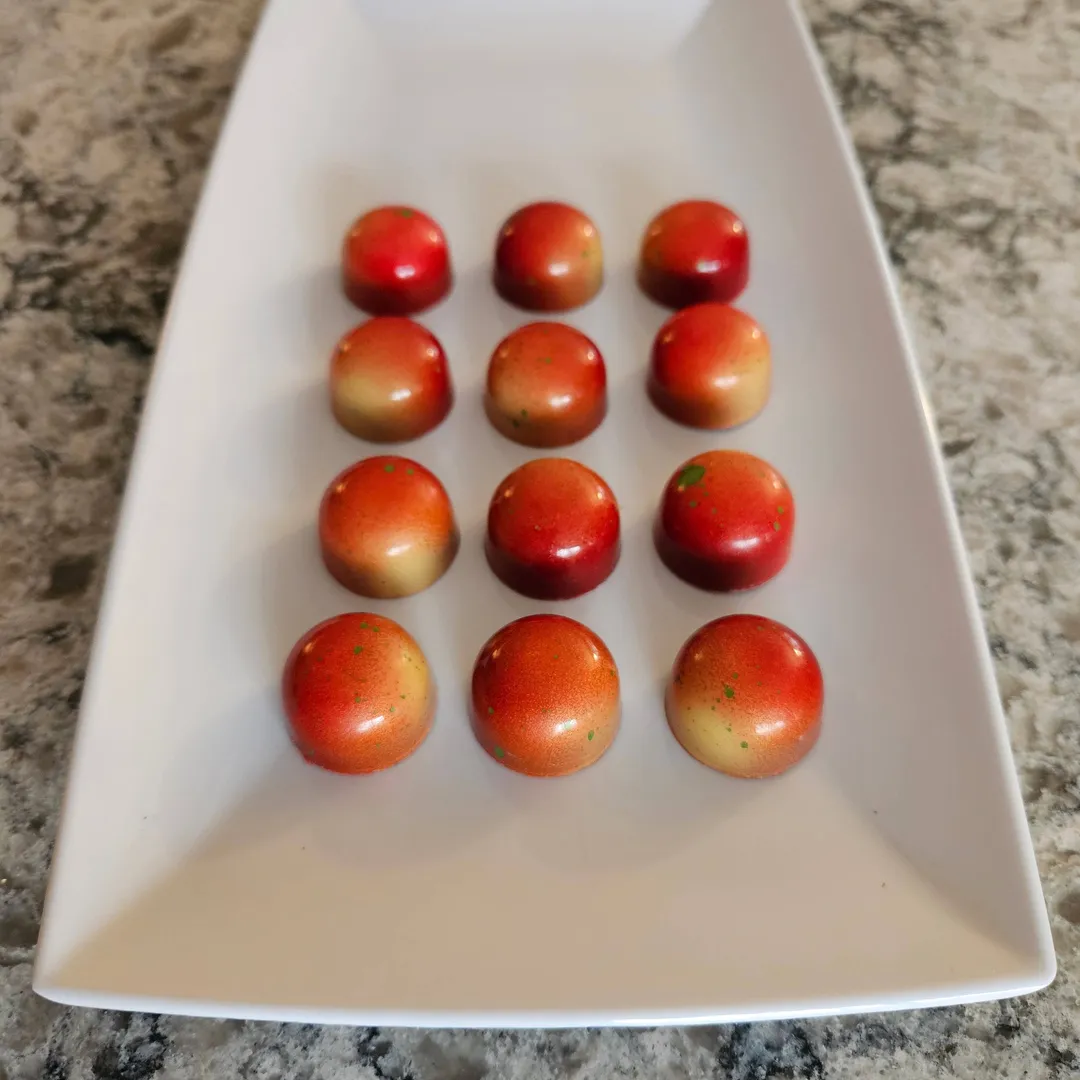 Raspberry Ghost Pepper Mango - Bulk BonBons 12 piece Tray - 