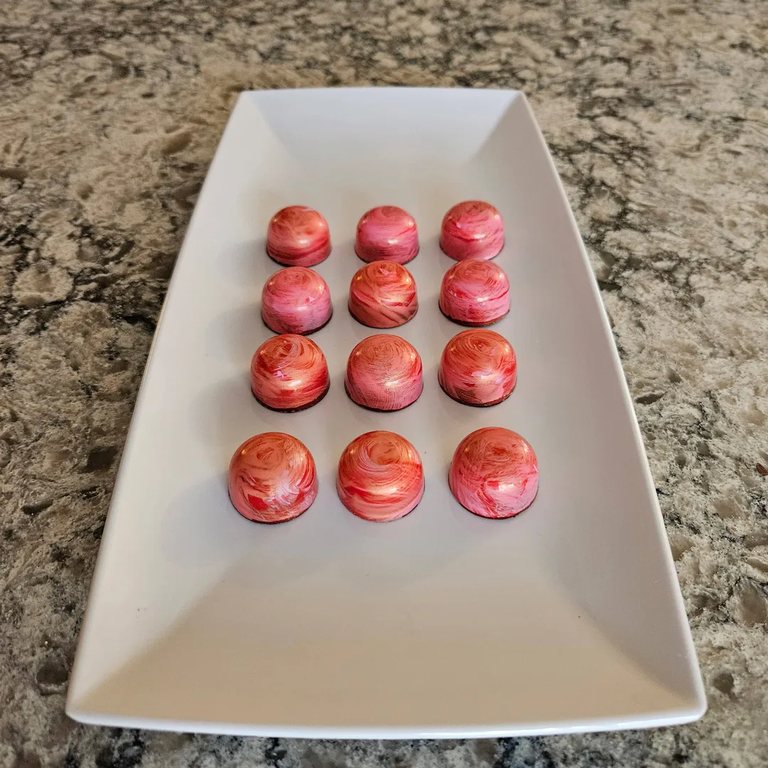 Raspberry Rose - Bulk BonBons 12 piece Tray 
