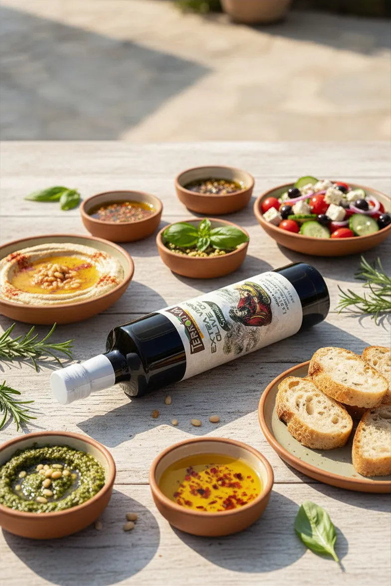 Terroliva Smooth Extra Virgin Olive Oil Single Source From Tunisia 25.4 OZ (750 ML) Case of 6 units