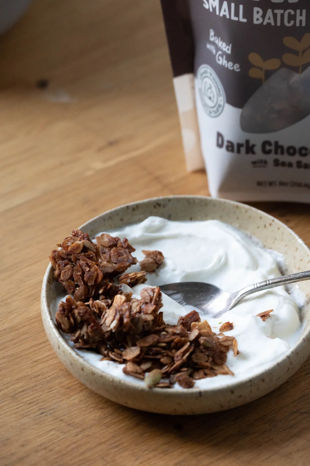 Dark Chocolate Granola with Sea Salt