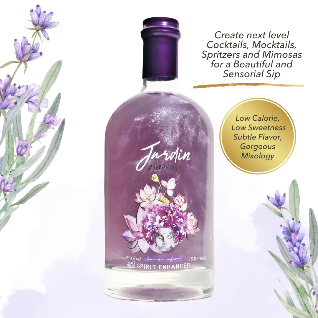 Jardin Premium Lavender Mixer For Cocktails and Mocktails (750 ml)