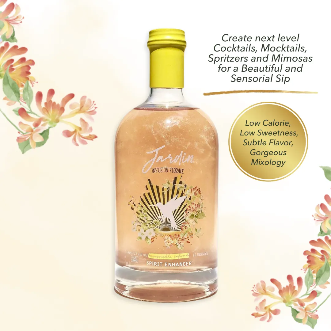 Jardin Premium Honeysuckle Mixer For Cocktails and Mocktails (750 ml)