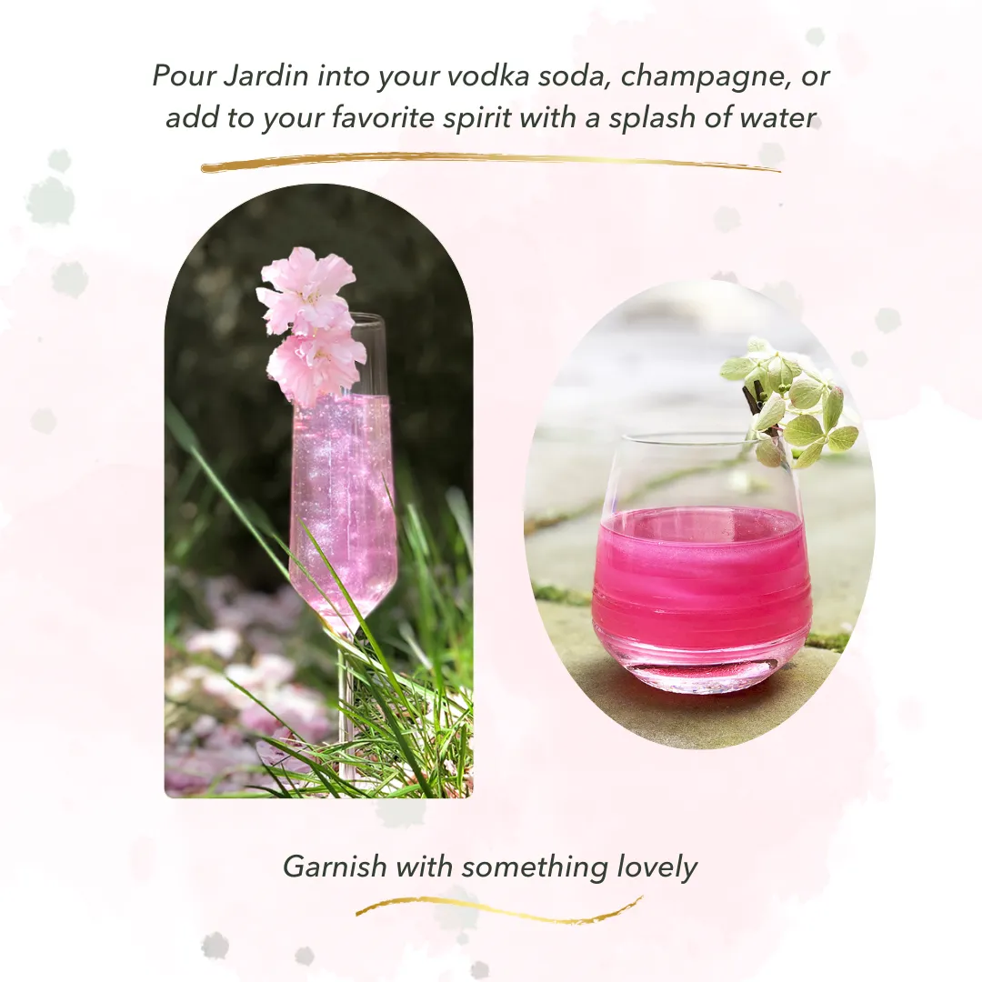 Jardin Premium Rose Mixer For Cocktails and Mocktails (750 ml)