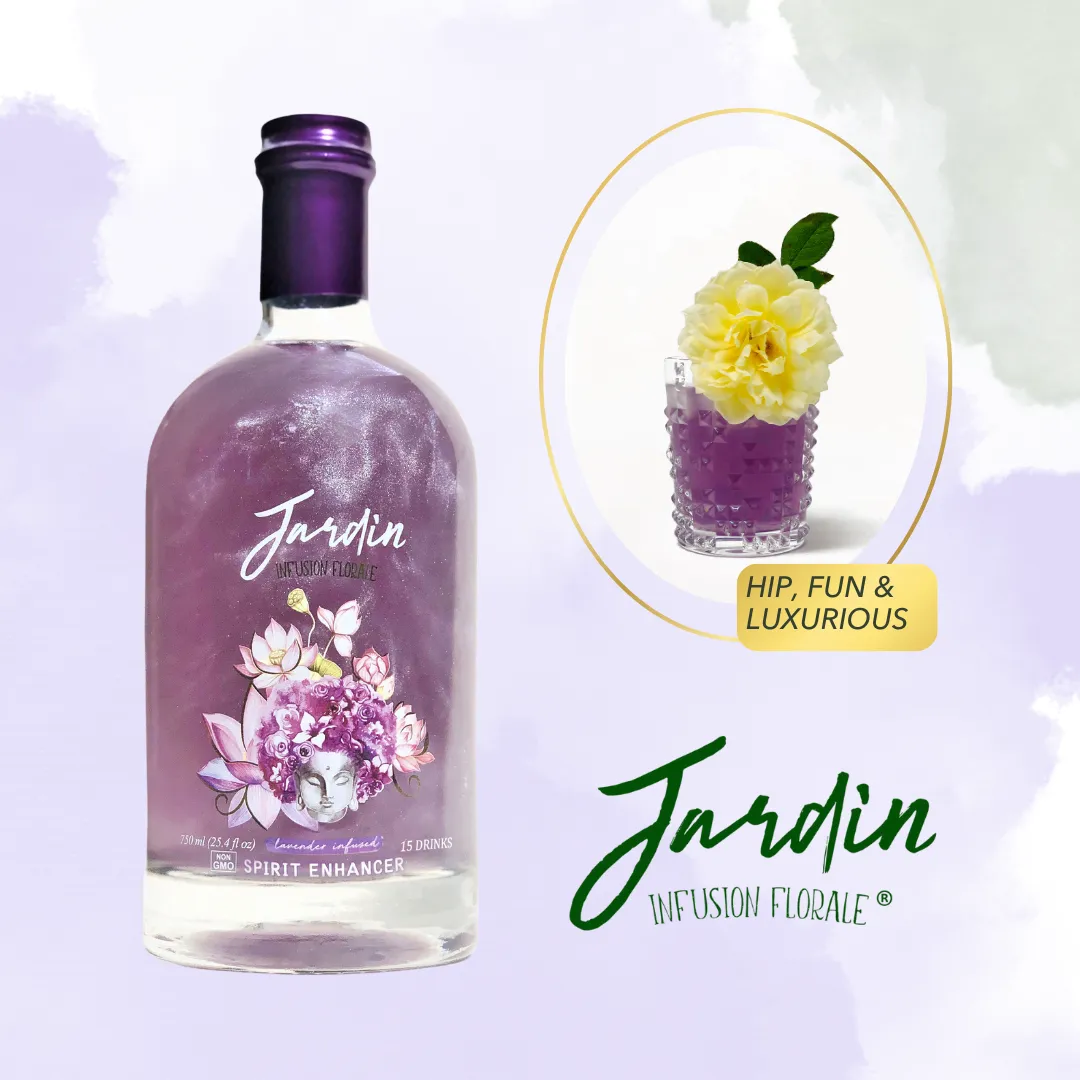 Jardin Premium Lavender Mixer For Cocktails and Mocktails (750 ml)
