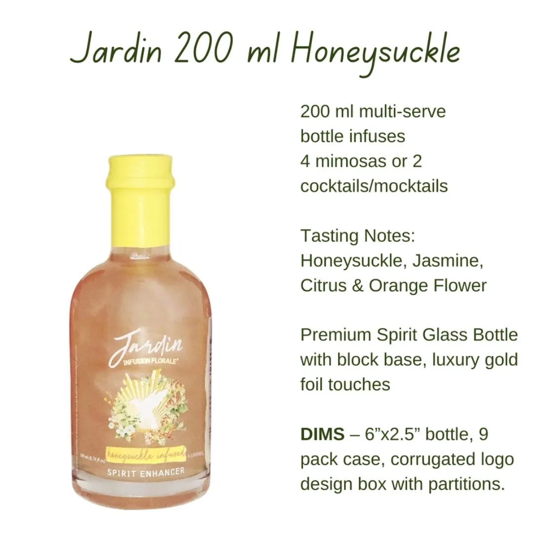 Jardin Premium Honeysuckle Mixer For Cocktails and Mocktails (200 ml)