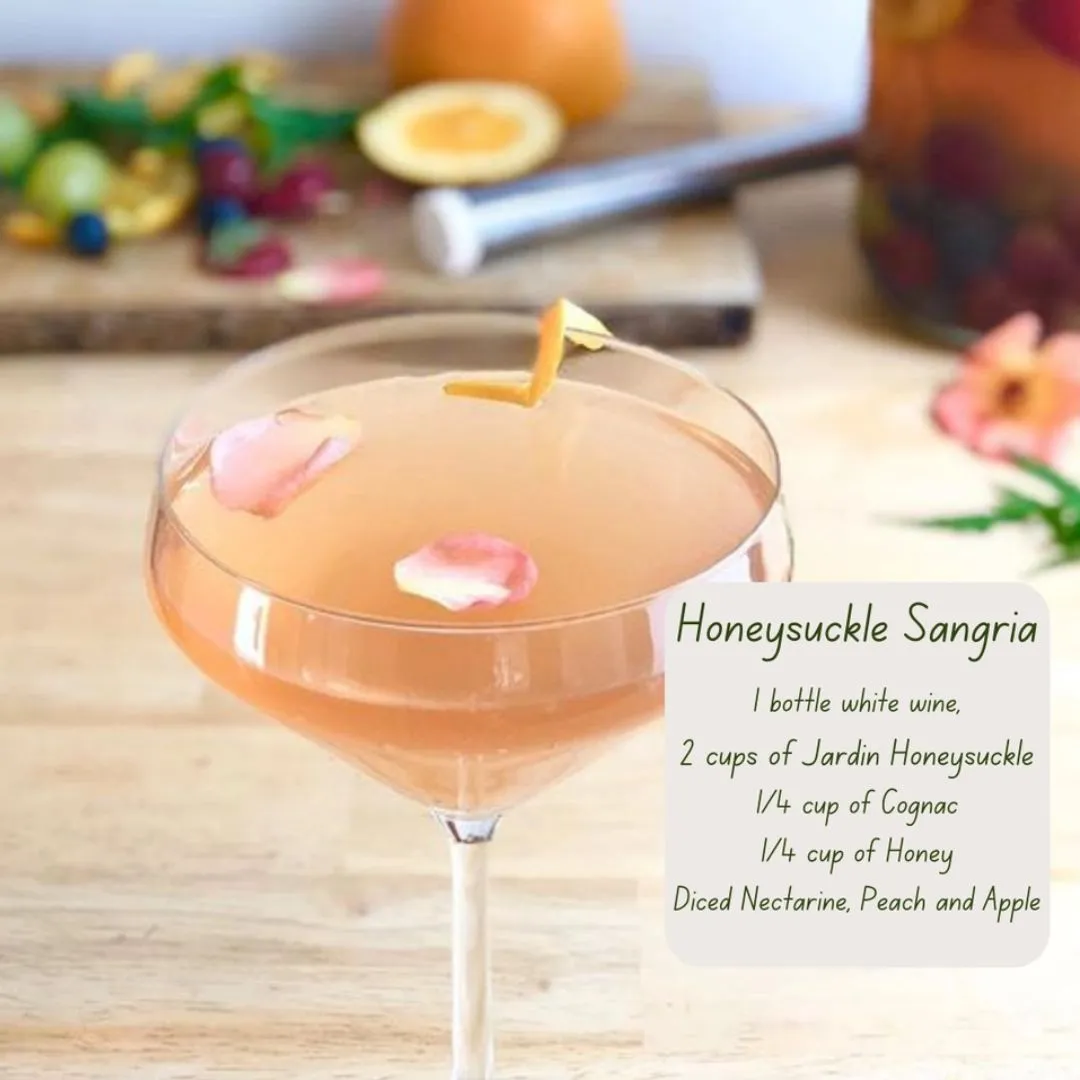 Jardin Premium Honeysuckle Mixer For Cocktails and Mocktails (200 ml)