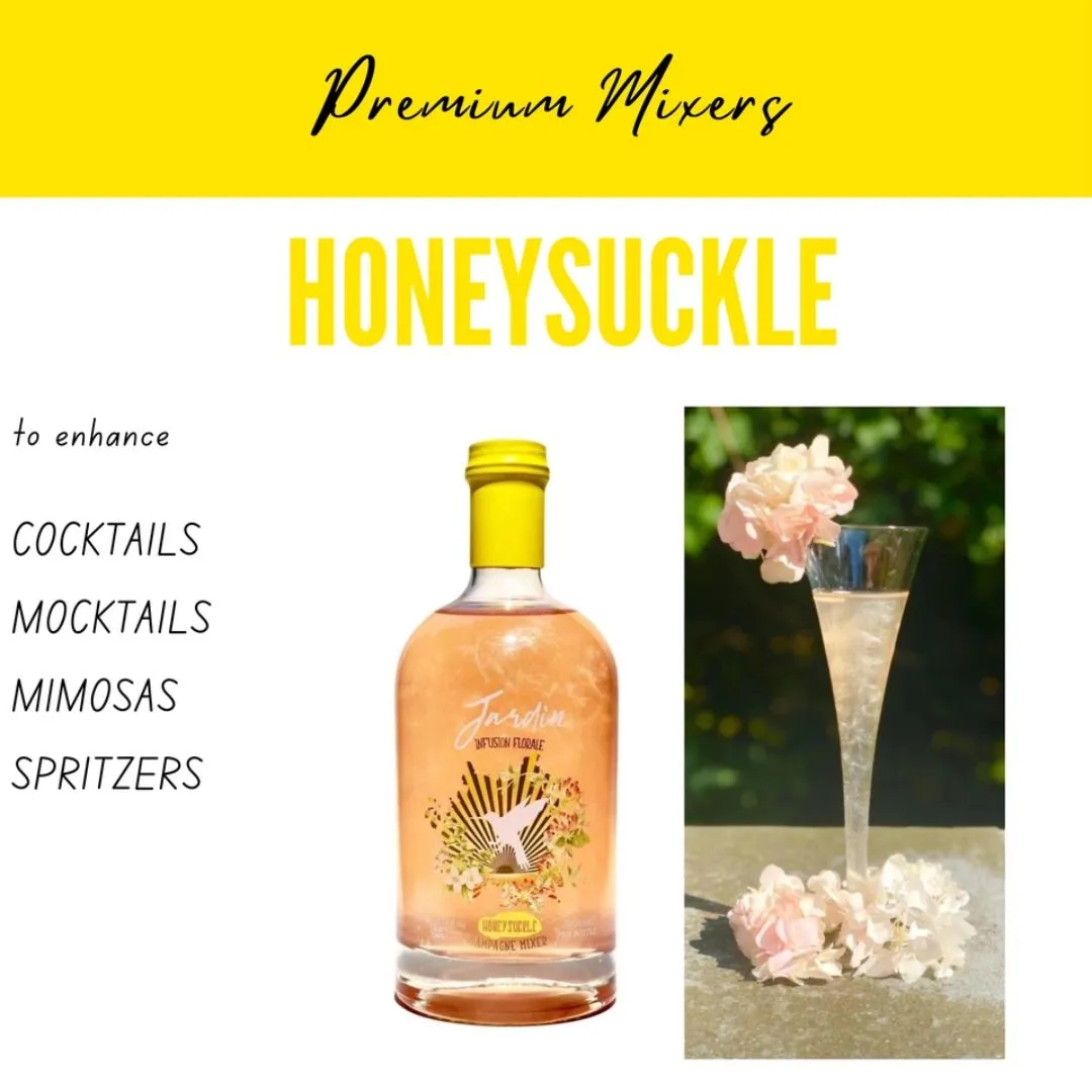 Jardin Premium Honeysuckle Mixer For Cocktails and Mocktails (200 ml)