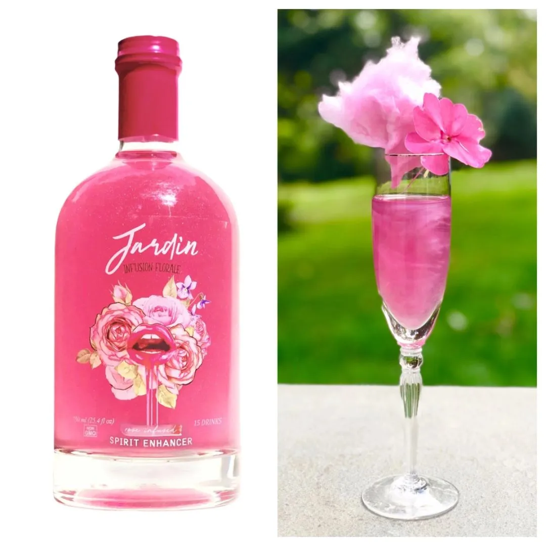 Jardin Premium Rose Mixer For Cocktails and Mocktails (200 ml)