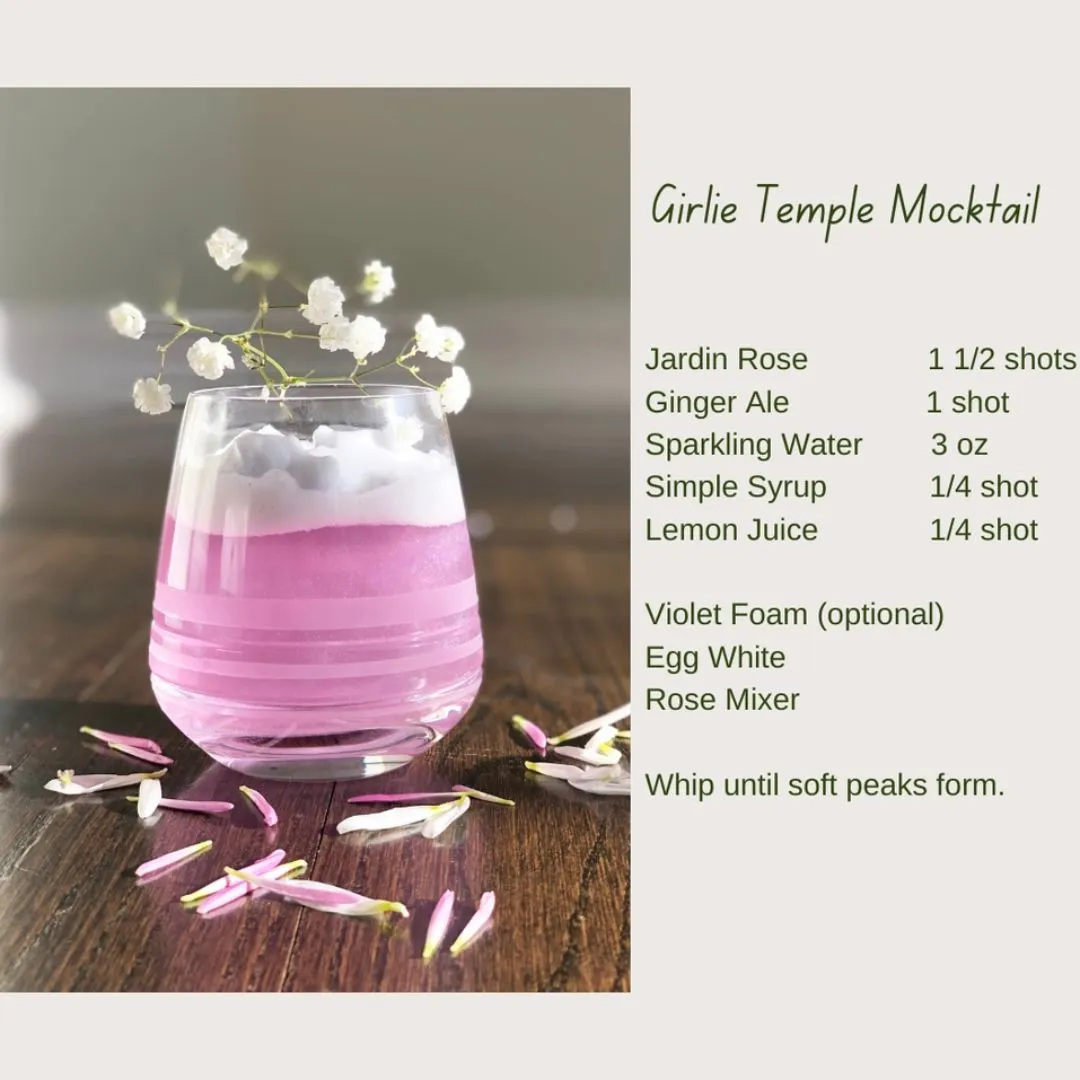 Jardin Premium Rose Mixer For Cocktails and Mocktails (200 ml)