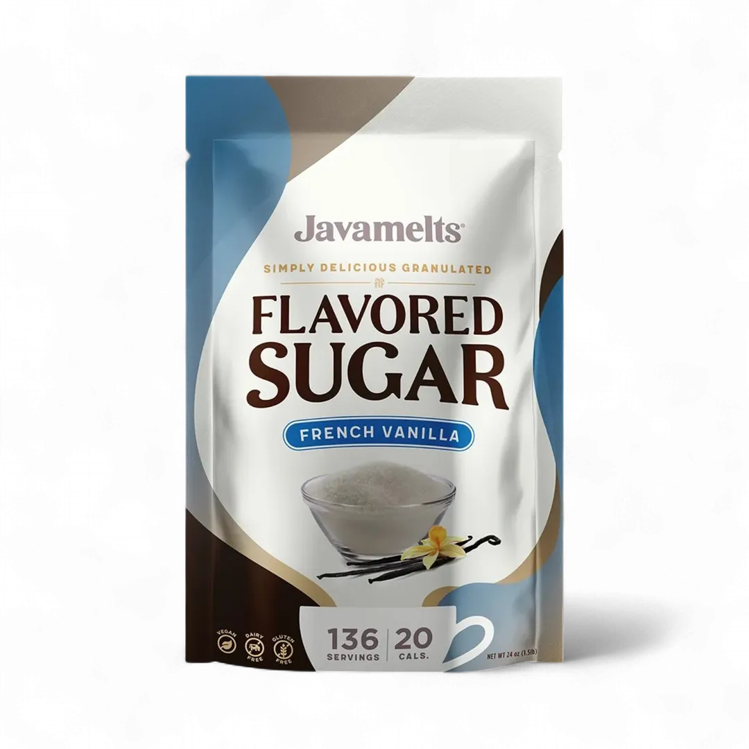 4 Pack Variety Bundle I Flavored Sugar 1.5lb Resealable Pouch Bag (All Flavors)