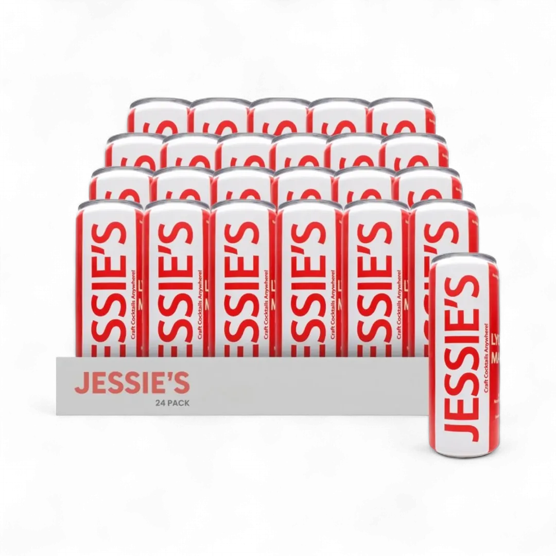 Jessie's Craft Mocktail-Lychee Martini 12 oz cans-24 pack