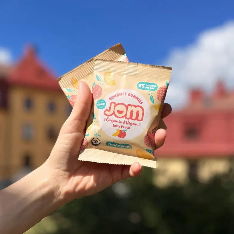 Snack Packs - Swedish Organic & Vegan Juicy Peach Gummies