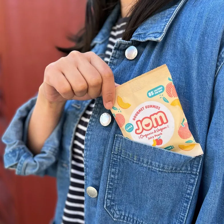 Snack Packs - Swedish Organic & Vegan Juicy Peach Gummies