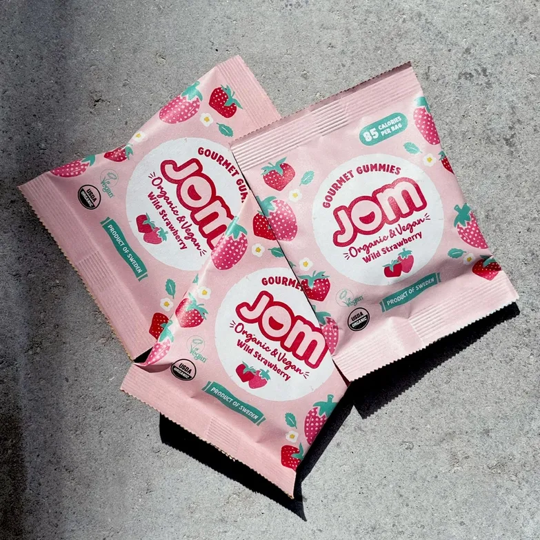 Snack Packs - Swedish Organic & Vegan Wild Strawberry Gummies