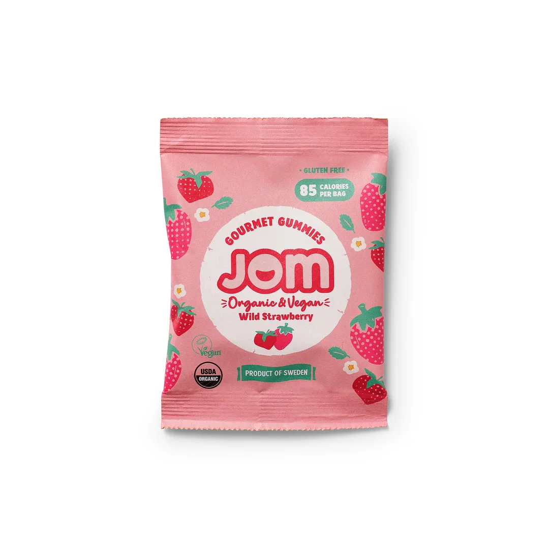 Snack Packs - Swedish Organic & Vegan Wild Strawberry Gummies