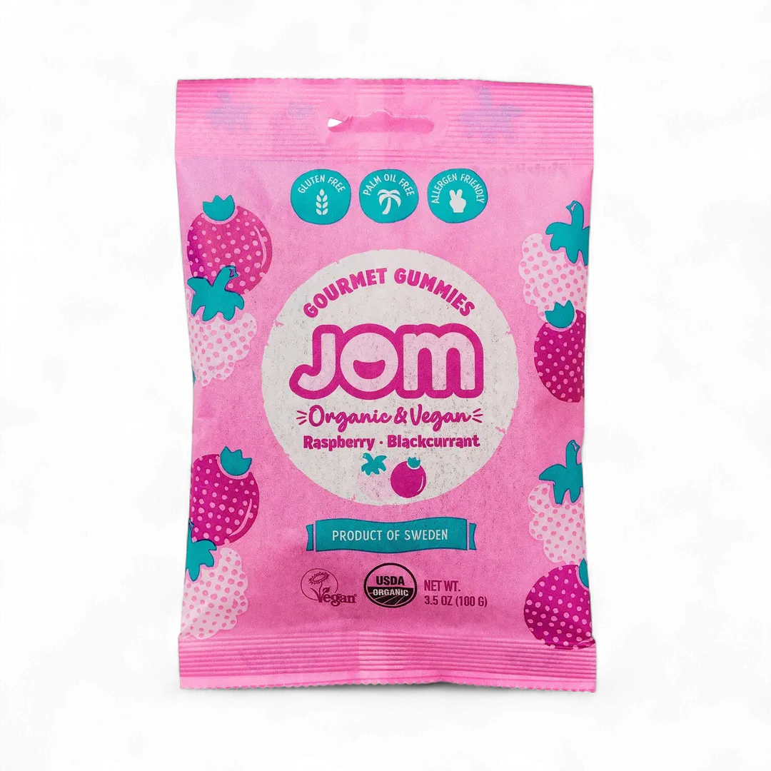 Swedish Organic and Vegan Raspberry & Blackcurrant Gummies